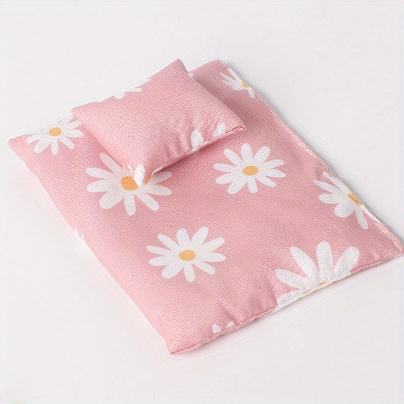 1:12 Dollhouse Bedding Set Quilt Pillowcase Sheet