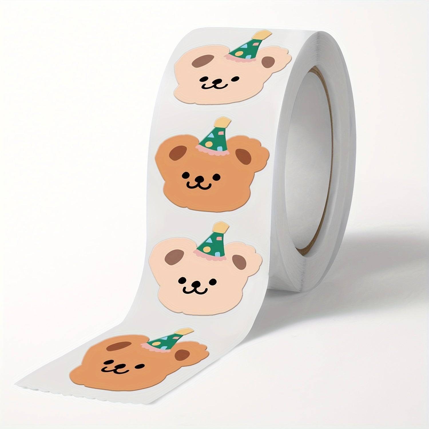 200pcs Bear Adhesive Tape Roll - Crafting Packaging Decor - Durable & Reliable