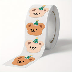 200pcs Bear Adhesive Tape Roll - Crafting Packaging Decor - Durable & Reliable