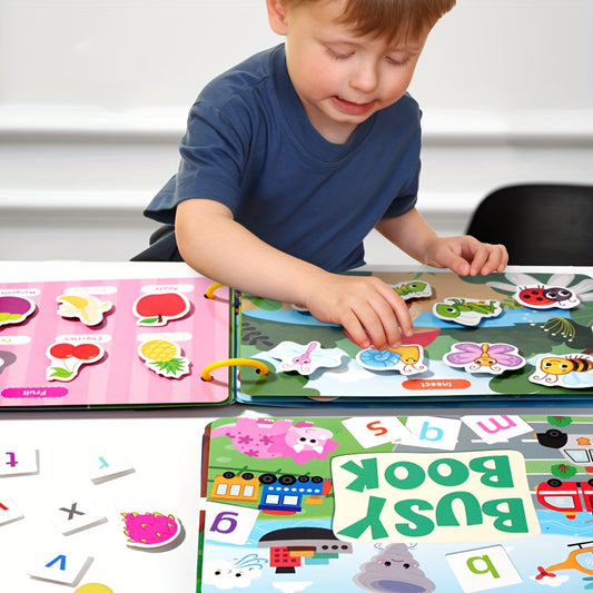 Colorful Interactive Busy Book for Kids - Educational Paperback