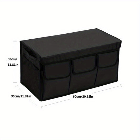Foldable Car Trunk Cargo Storage Bag with Lid