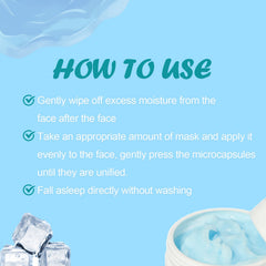 HYDRA MOIST Ice Water Sleeping Mask - Hyaluronic Acid Cream