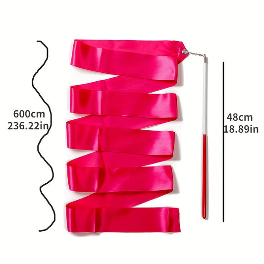 Rhythmic Gymnastics Ribbon Dance Handheld Twirling Wands On Sticks