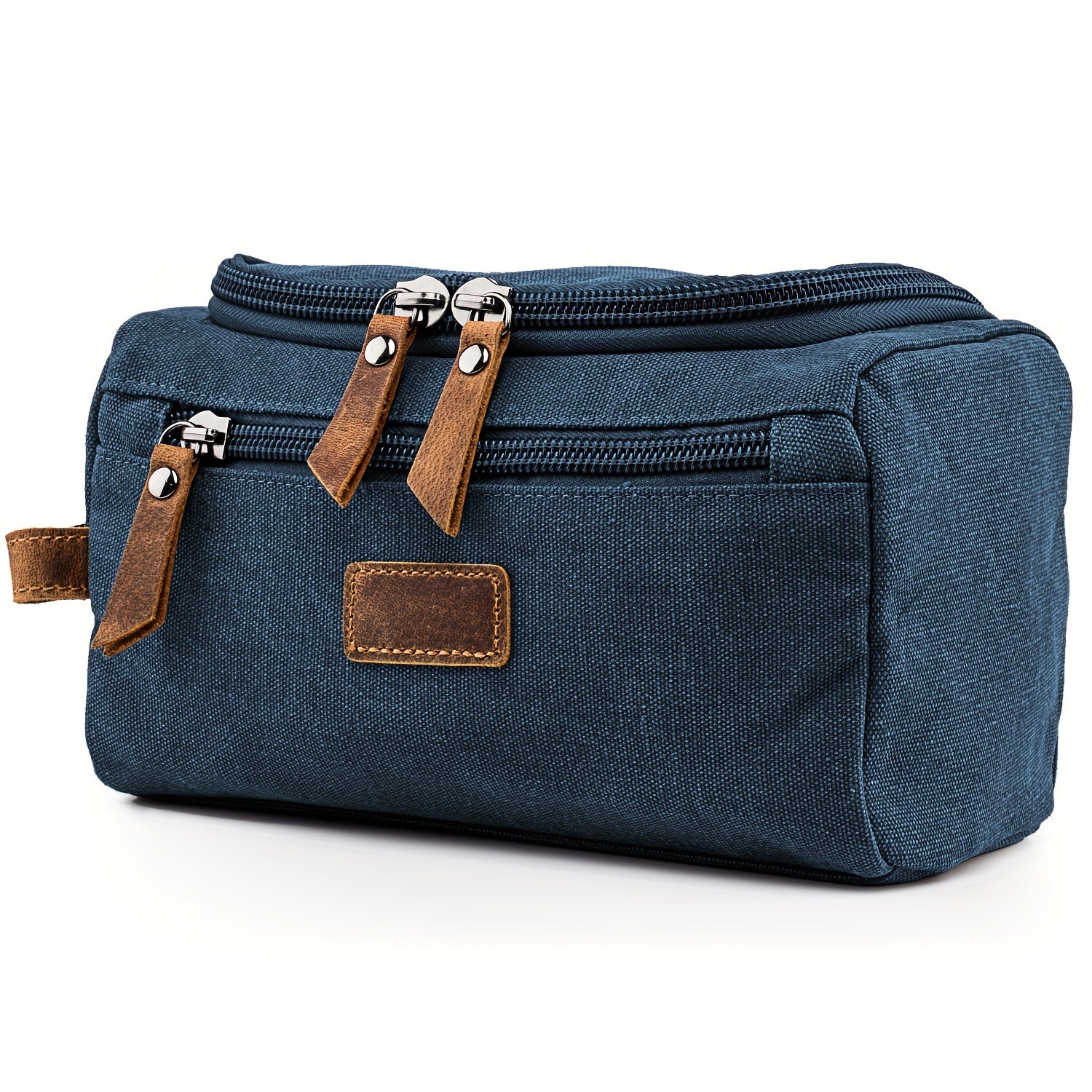 Men's Canvas Travel Toiletry Bag with Handle Father's Gift