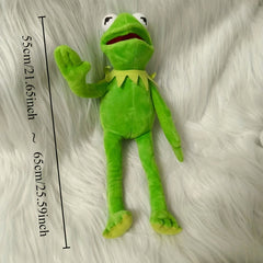 Cute Frog Hand Puppet Plush Toy - Green & Yellow - Desk Decor & Prank Gift