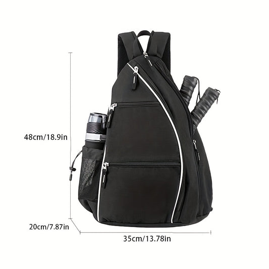 Large Capacity Pickleball Bag with Padded Shoulder Strap