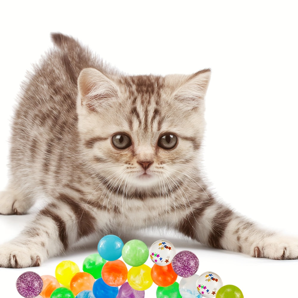 20pcs 19mm Rubber Bouncy Balls for Kids Sports Games Toy Balls