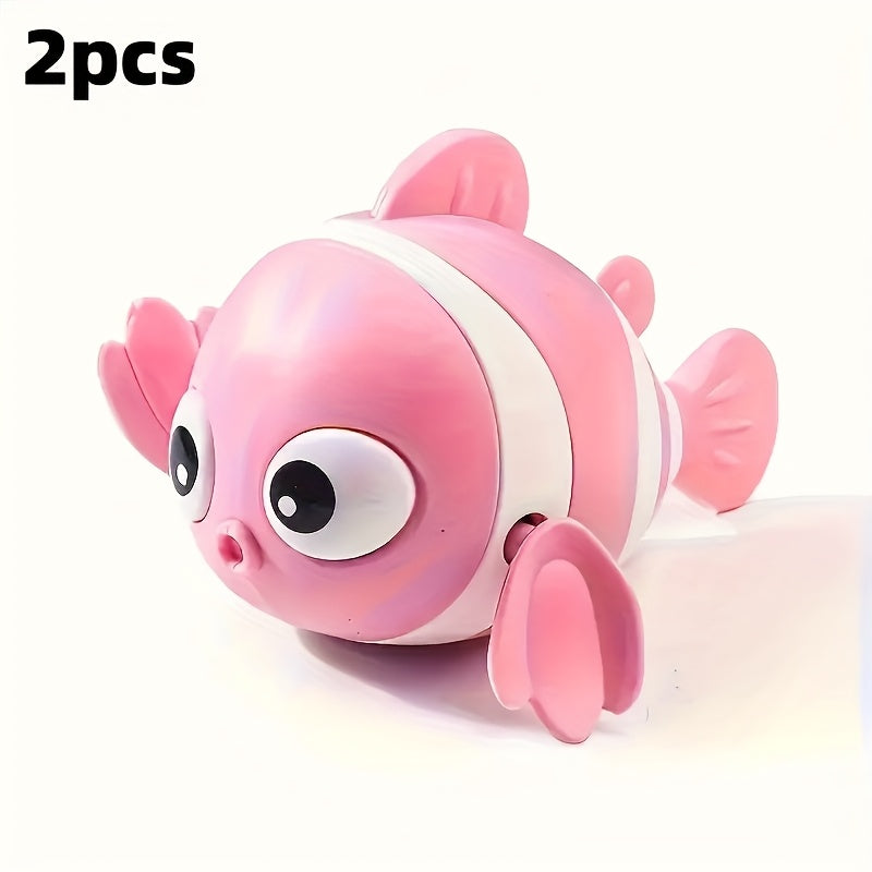2 Clownfish Bath Toys for Indoor and Outdoor Play