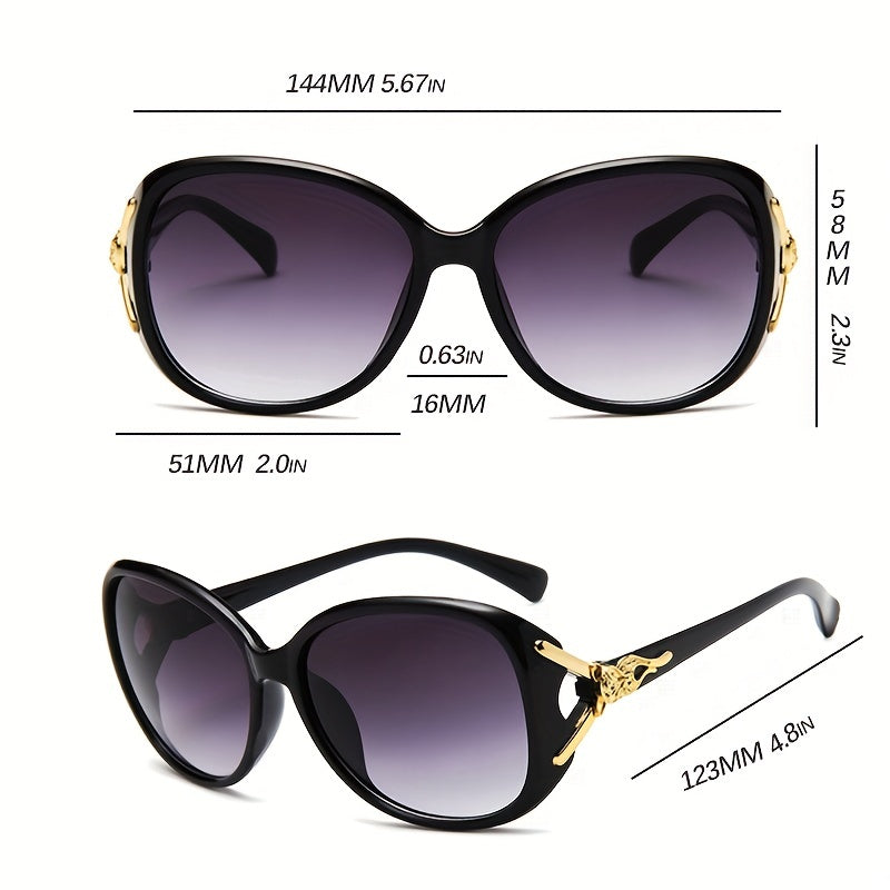 Fox Head Large Round Sunglasses UV400 Sun Shades Glasses