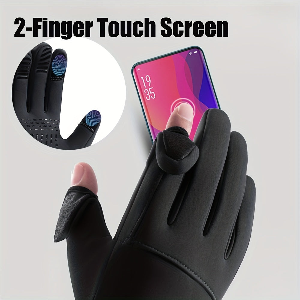 Winter Touch Screen Gloves Men's Windproof Waterproof Warm Gloves