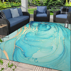 Waterproof Marbling Rug for Home Decor