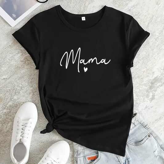 Maam Letter Graphic Sports T-shirt Women's Activewear
