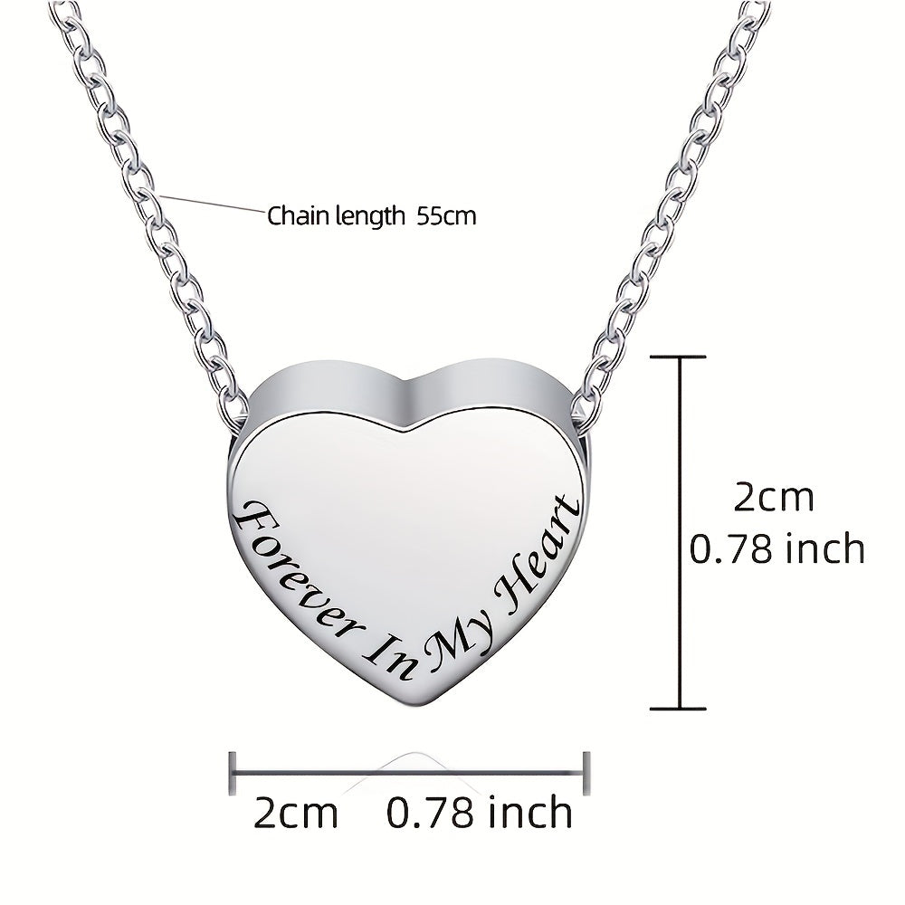 Heart Cremation Necklace Urn  Men Women