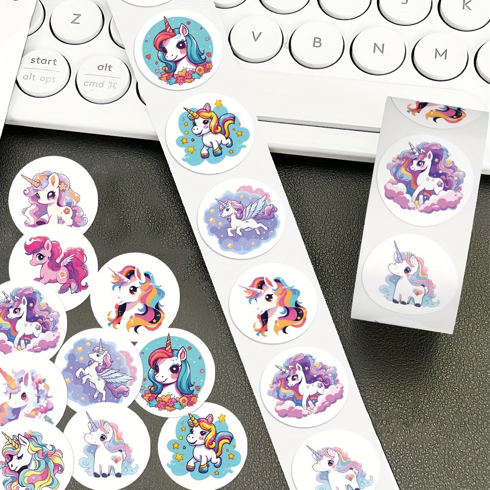 Unicorn Curl Stickers Scrapbook Sealing Stickers Laptop Phone Case