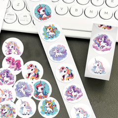 Unicorn Curl Stickers Scrapbook Sealing Stickers Laptop Phone Case