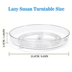 Rotatable Seasoning Rack Lazy Susan Round Storage Box