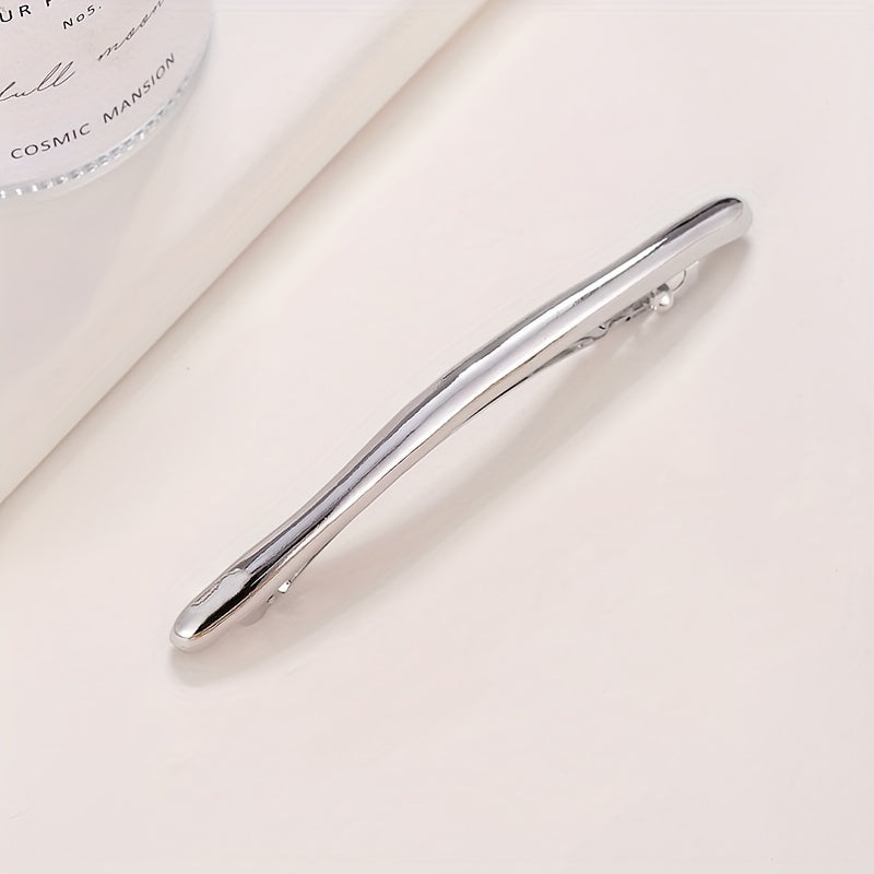 Sleek Metal Hair Clip Solid Duck Billed Clip Hair Accessories