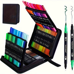 Professional Dual Head Marker Brush Set for Plastic Surfaces