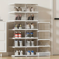 6pcs Portable Shoe Storage Boxes - Organize Shoes, Books