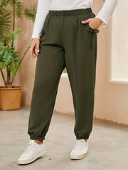  Elastic Jogger Trousers With Pockets