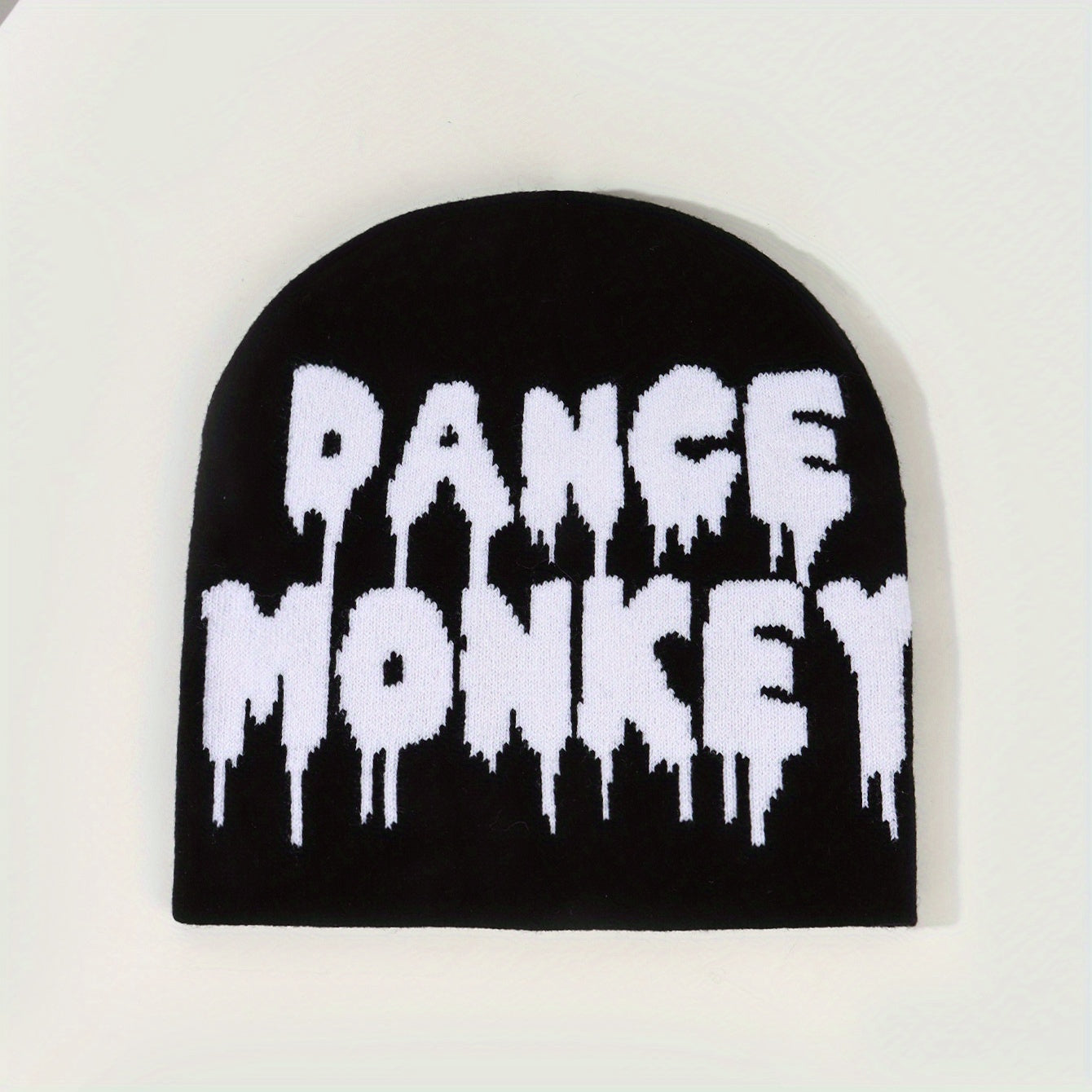 Jacquard Beanie Hip Hop Unisex Knit Hat Elastic Y2K Skull Cap Warm
