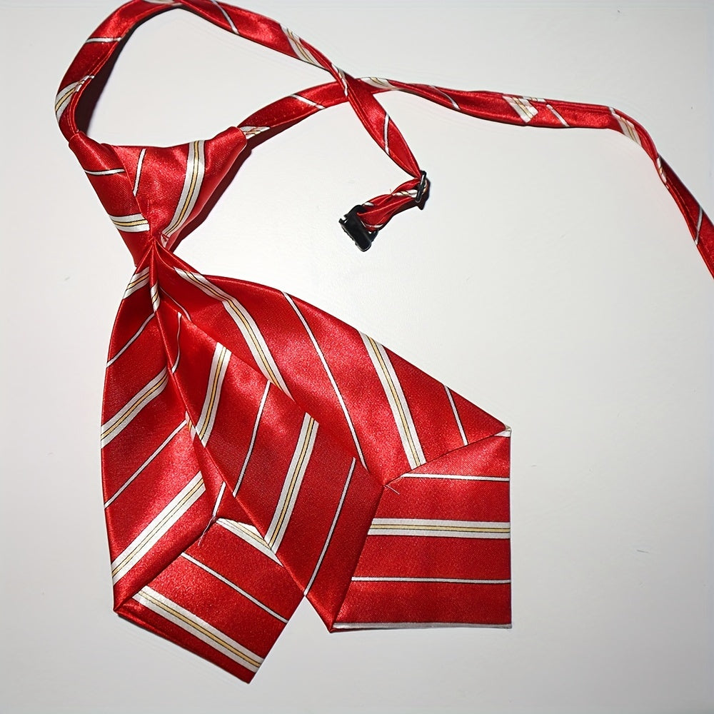 Kindergarten School Uniform Double Slice Ties Red Cloth Accessory Suit