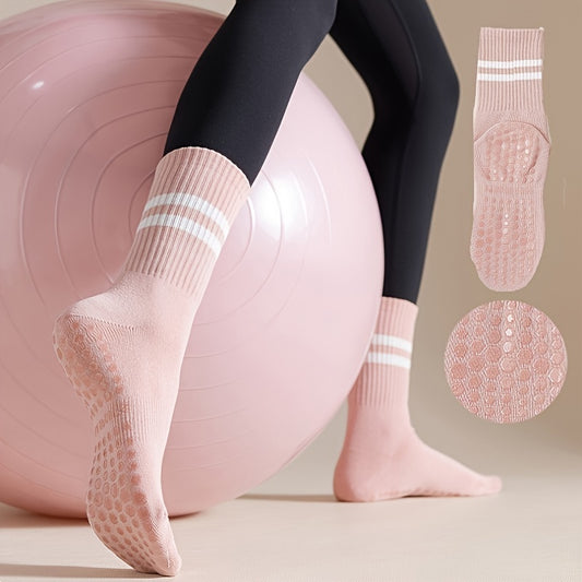 3 Pairs Yoga Socks Gym Pilates Sports Grip Socks Anti-slip