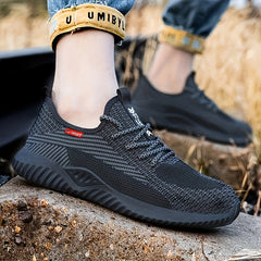 Steel Toe Safety Work Shoes Men Puncture Proof Footwear