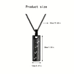 Pet Paw Print Cremation Jewelry Urn Necklace For Ashes