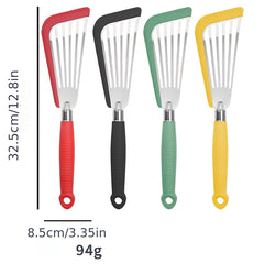 Silicone Spatula for Non Stick Pot Anti Scalding Stainless Steel Frying Spatula