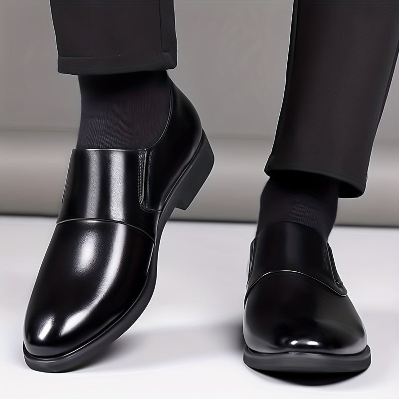 Men's Glossy Loafer Shoes Non-slip Slip On Spring Summer