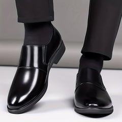 Men's Glossy Loafer Shoes Non-slip Slip On Spring Summer