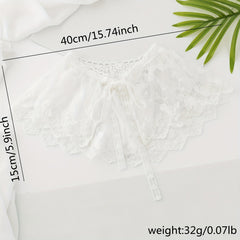 1pc Shoulder False Collar Polyester Tie False Collar