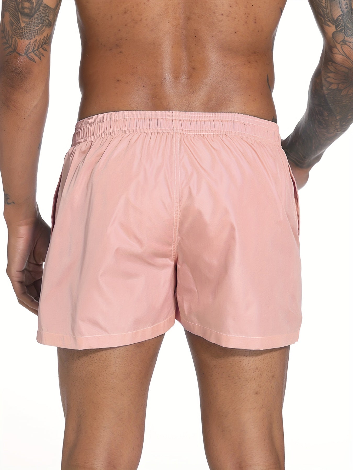 Men's Quick Drying Hawaiian Board Shorts with Mesh Lining & Pockets