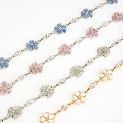 Rhinestone Flower Waist Chain for Women
