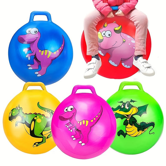 Jump Bounce Ball with Handle Toddler Toy Kids Ball Handle Party Ride & Bounce