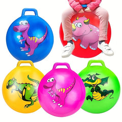 Jump Bounce Ball with Handle Toddler Toy Kids Ball Handle Party Ride & Bounce