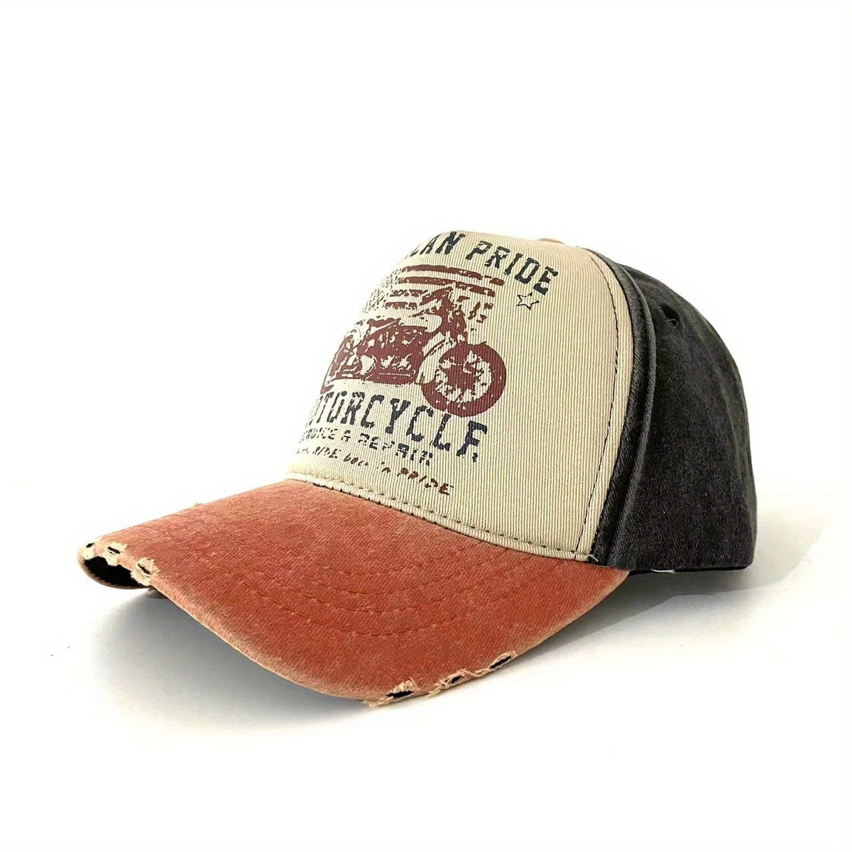 Vintage Motorcycle Graffiti Baseball Cap Snapback Sun Hat