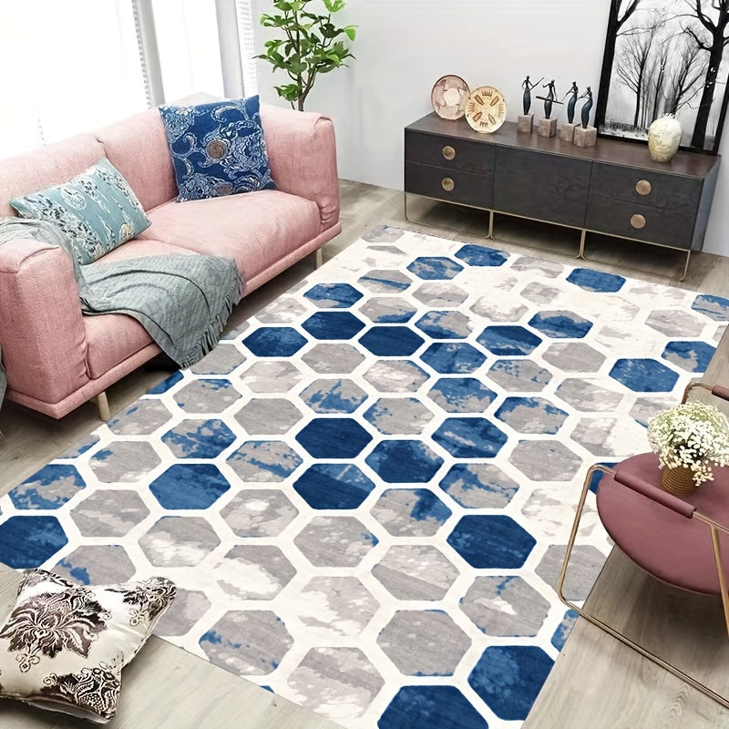 Geometric Floor Mats Living Room Bedroom Bathroom Non Slip Mats