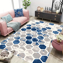 Geometric Floor Mats Living Room Bedroom Bathroom Non Slip Mats