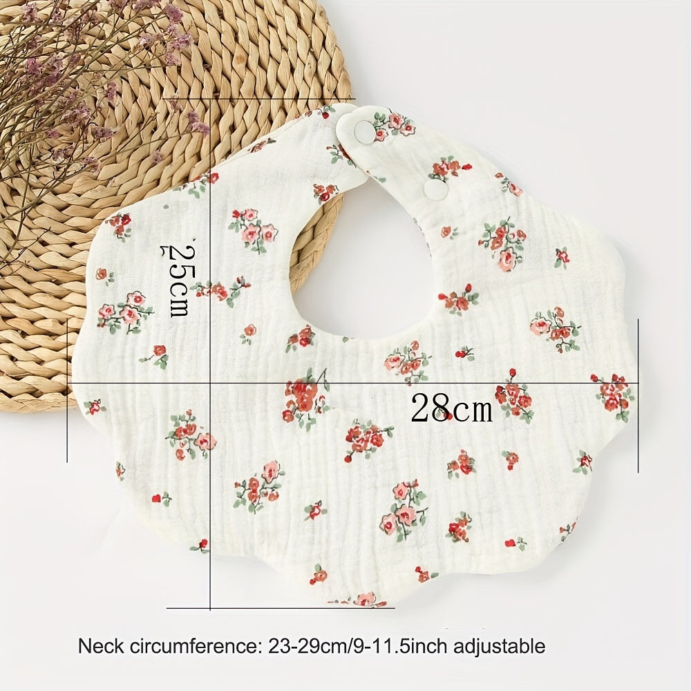 Soft Baby Feeding Bib and Washcloth Set