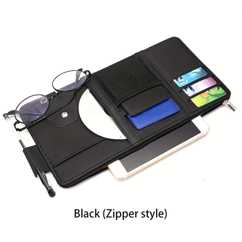 Multifunctional Sun Visor Ticket and Card Holder Organizer