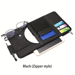 Multifunctional Sun Visor Ticket and Card Holder Organizer