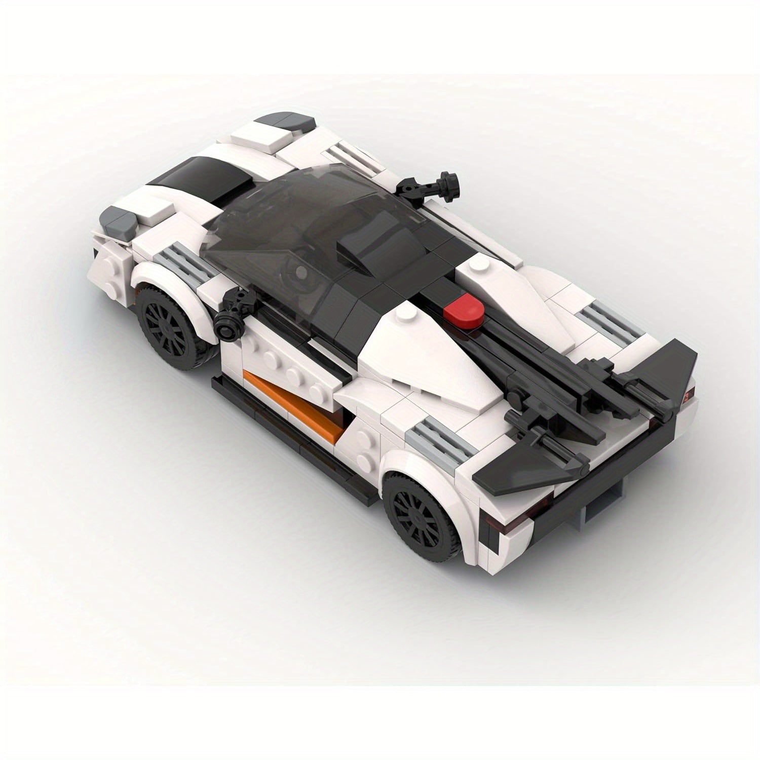 MOC Sports Car Building Kit ABS Plastic Racing Car Model Blocks Set