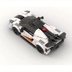 MOC Sports Car Building Kit ABS Plastic Racing Car Model Blocks Set