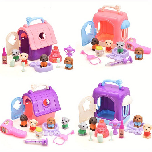 Dog Playset Toys Dog Figures for Boys Girls Birthday Gift