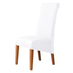 Elastic High Back Dining Chair Slipcover Soft & Smooth Chair Cover