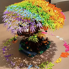 2030pcs Rainbow Tree House Building Block Set