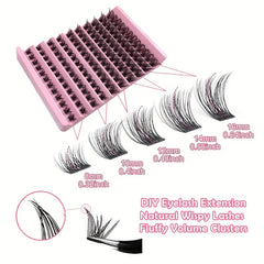 Thick Segmented False Eyelashes Large Eye Makeup Self Grafting Eyelashes