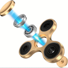 Aluminum Alloy Fidget Spinner Triangular Metal Spiral Toy